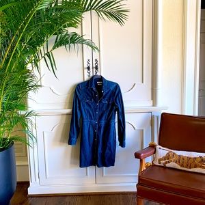 Denim button Down Dress
